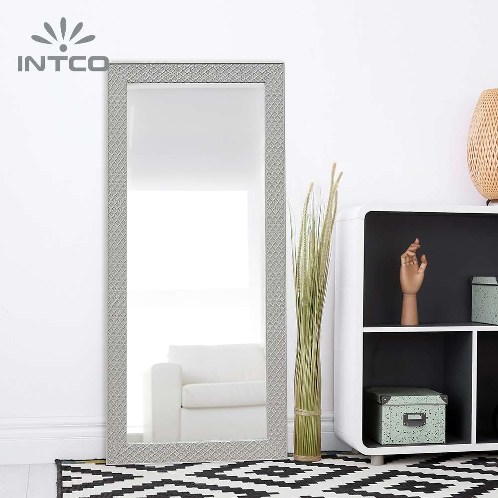 Give your space the finishing touch with Intco Embossed silver full length mirror